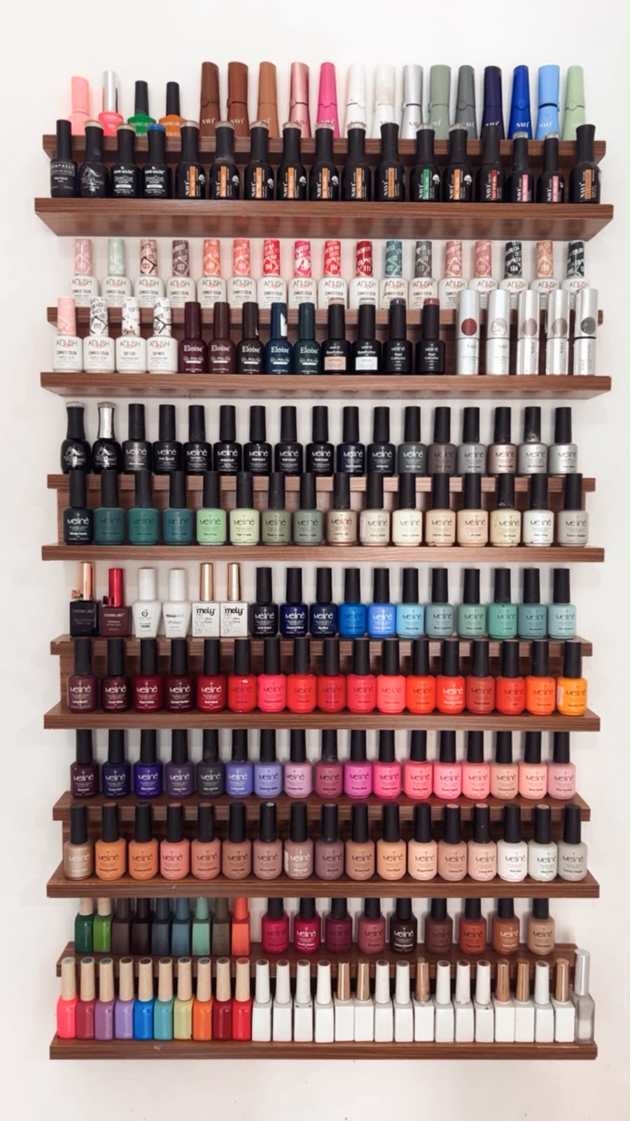 Colección completa de esmaltes del estudio